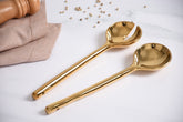 Madera Salad Servers - Gold